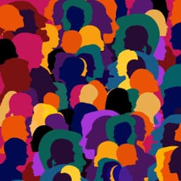 Colorful silhouettes representing a diverse and inclusive community.